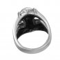 925 Sterling Silver Viking Thunder God Thor Hammer Mjölnir Mjolnir Futhark Norse Runes Biker Ring
