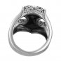 925 Sterling Silver Viking Thunder God Thor Hammer Mjölnir Mjolnir Futhark Odin Norse Biker Ring