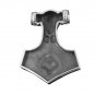 925 Sterling Silver Viking Wolf Thor Hammer Mj&Atilde;&para;lnir Mjolnir Charm Pendant 33mm