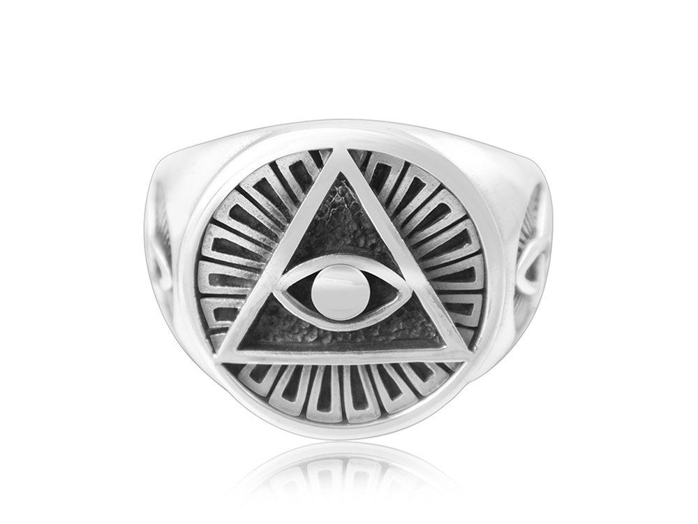 925 Sterling Silver Egyptian Eye Of God Horus Udjat Illuminati Celtic