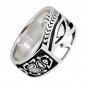 925 Sterling Silver Signet Egyptian Eye of Horus Udjat Egypt Ankh Scarab Band Ring