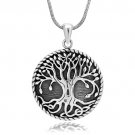 925 Sterling Silver Yggdrasil Norse Tree of Life Eternal Viking Jewelry Charm Pendant