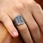 925 Sterling Silver Pusat Special Design Filigree Bold Mens Big Ring