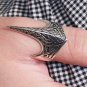 925 Sterling Silver Handmade Crown Archer Zighir Turkish Ottoman Jewelry Mens Ring