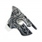 925 Sterling Silver Spartan Helmet Warrior 300 King Leonidas of Sparta Oxidized Ring