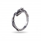 925 Sterling Silver Viking Jormungand Midgard Serpent Snake Dragon Ring