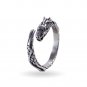 925 Sterling Silver Viking Jormungand Midgard Serpent Snake Dragon Ring