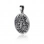 925 Sterling Silver All-Seeing Egyptian Eye of Horus Illuminati Celtic Knot Charm Pendant