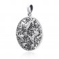 925 Sterling Silver Three Horse Celtic Irish Knot Knotwork Epona Pendant