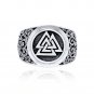 925 Sterling Silver Viking Jewelry Valknut Mammen Style Norse Scandinavian Ring