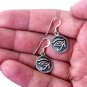 925 Sterling Silver Egyptian Eye of Horus Ra God Udjat Dangle Earrings Set