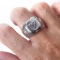 925 Sterling Silver Pyramid Masonic Mason Freemasonry Illuminati Eye of Horus Ring