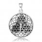 925 Sterling Silver All-Seeing Egyptian Eye of Horus Illuminati Celtic Knot Charm Pendant