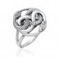 925 Sterling Silver Ouroboros Uroboros Serpent Snake Infinity Eating Tail Ring