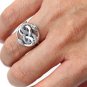 925 Sterling Silver Ouroboros Uroboros Serpent Snake Infinity Eating Tail Ring