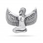 925 Sterling Silver Egyptian Goddess Isis Hathor Sekhmet Winged Ring