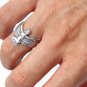 925 Sterling Silver Egyptian Goddess Isis Hathor Sekhmet Winged Ring