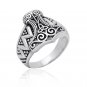 925 Sterling Silver Viking Wikinger Thor Hammer Mjölnir Mjolnir Celtic Knot Norse Biker Ring