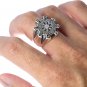 925 Sterling Silver Valknut Aegishjalmur Warrior Helm of Awe Viking Runes Futhark Celtic Knots Ring