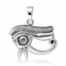 925 Sterling Silver Egyptian Eye of Horus Udjat Protection Amulet Pendant