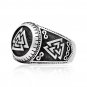 925 Sterling Silver Valknut Signet Icelandic Scandinavian Odin Viking Wikinger Norse Ring