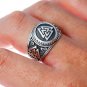 925 Sterling Silver Valknut Signet Icelandic Scandinavian Odin Viking Wikinger Norse Ring
