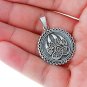 925 Sterling Silver Viking Print Bear Paw Claw Slavic Warding Veles Pendant