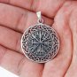 925 Sterling Silver Vegvisir Icelandic Viking Asatru Compass Celtic Infinity Knots Charm Pendant