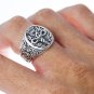 925 Sterling Silver Caduceus Medical Symbol Snake Nurse Doctor Signet Ring