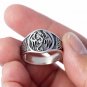 925 Sterling Silver Viking Dragon Jormungand Game of Thrones Celtic Band Ring