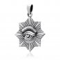 925 Sterling Silver All-Seeing Egyptian Eye of Horus Protection Ancient Amulet Pendant