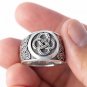 925 Sterling Silver Viking Midgard Jormungand Ouroboros Mammen Style Ring