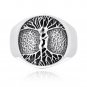 925 Sterling Silver Nude Lovers Embracing Celtic Tree of Life Handcrafted Ring