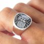 925 Sterling Silver Nude Lovers Embracing Celtic Tree of Life Handcrafted Ring