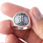 925 Sterling Silver Nude Lovers Embracing Celtic Tree of Life Handcrafted Ring