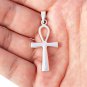 925 Sterling Silver Egyptian Ankh Cross Crux Ansata Symbol Of Life Charm Pendant