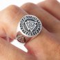 925 Sterling Silver Valknut Icelandic Scandinavian Odin Viking Norse Runes Runic Ring