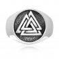 925 Sterling Silver Valknut Icelandic Scandinavian Odin Viking Norse Ring