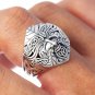 925 Sterling Silver Green Man Forest Greenman Celtic Motif Pagan Wicca Jewelry Ring