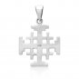 925 Sterling Silver Handcrafted Jerusalem Crusaders Cross Antique Charm Pendant