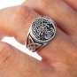 925 Sterling Silver Viking Tree of Life Yggdrasil Celtic Knotwork Pagan Jewelry Ring