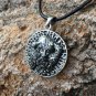 925 Sterling Silver Viking Odin Huginn and Muninn Raven Runes Amulet Pendant