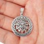 925 Sterling Silver Green Man Forest Greenman Celtic Motif Pagan Wicca Jewelry Pendant