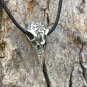 925 Sterling Silver Viking Raven Skull Helm of Awe Pendant