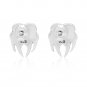 925 Sterling Silver Viking Print Bear Paw Claw Warding Veles Stud Earrings Set