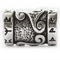 925 Sterling Silver Viking Beard Hair Bead Dreadlocks With Runes And Celtic Triskelion