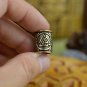 Bronze Viking Beard Hair Bead Dreadlocks With Valknut And Celtic Ornament