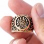 Handcrafted Bronze Viking Print Bear Paw Claw Slavic Warding Veles Signet Ring