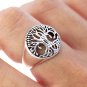 925 Sterling Silver Viking Tree of Life Norse Yggdrasil Pagan Jewelry Ring