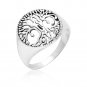 925 Sterling Silver Viking Tree of Life Norse Yggdrasil Pagan Jewelry Ring